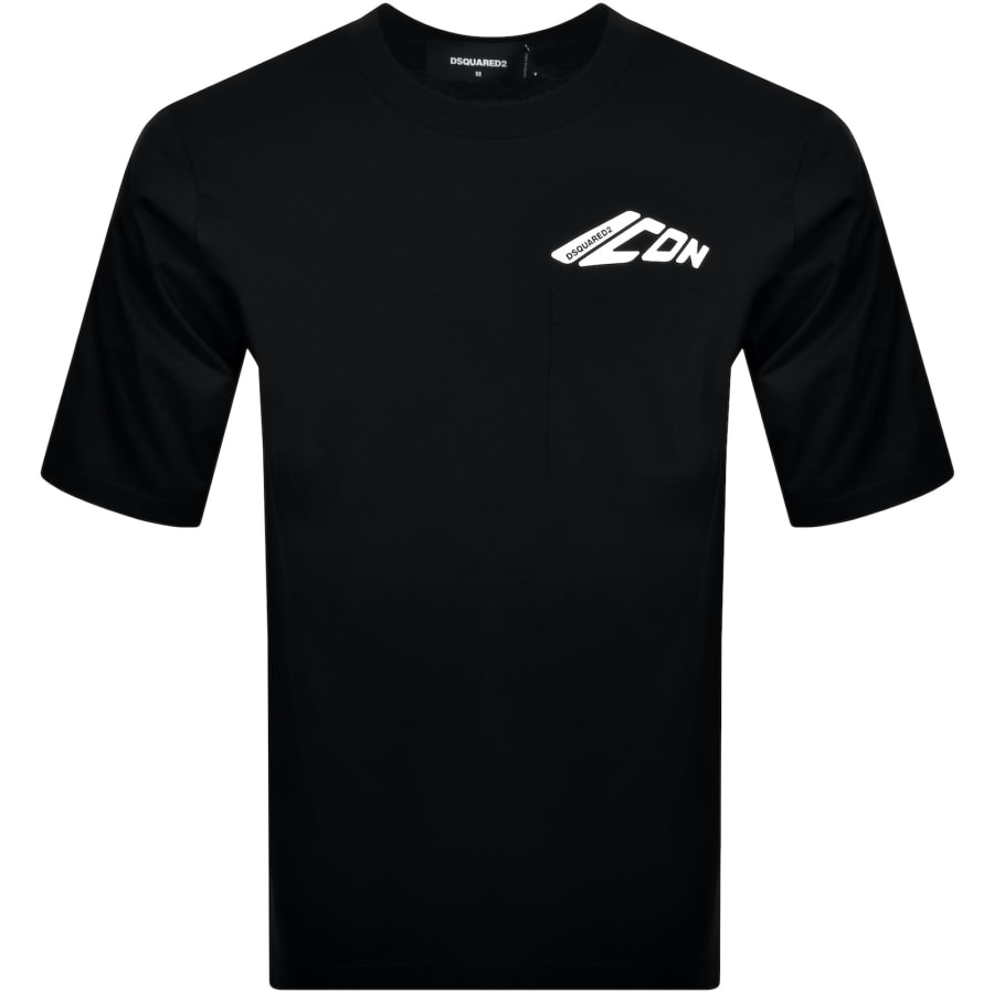 DSQUARED2 Pocket T Shirt Black | Mainline Menswear dk
